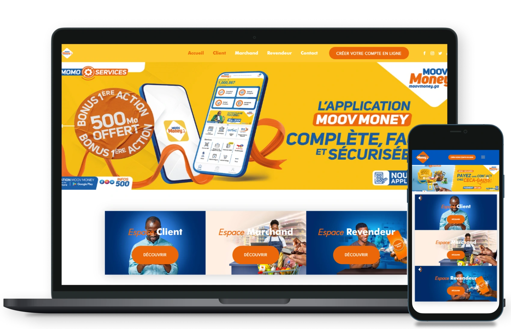 SEOCOM Qatar - Moov Money Platforme development