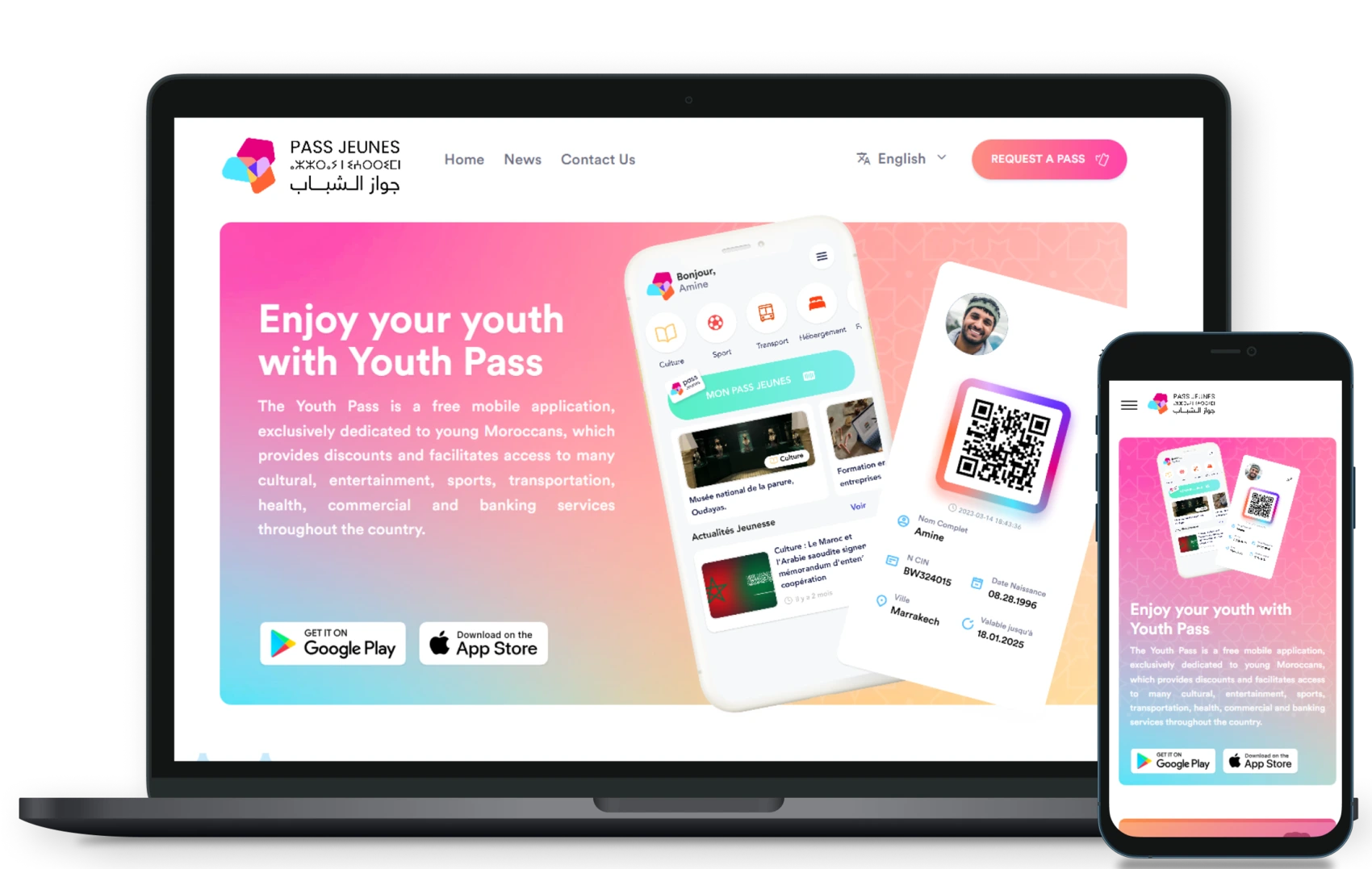 SEOCOM QATAR pass jeunes - mobile app developpement